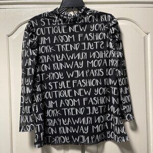 Madison Mock neck top Size XL NWT